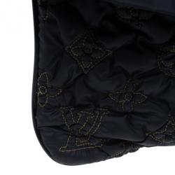 Pre Owned Louis Vuitton Black Monogram Nylon Devi Pochette MM