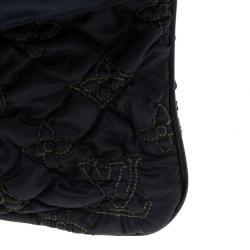 Pre Owned Louis Vuitton Black Monogram Nylon Devi Pochette MM