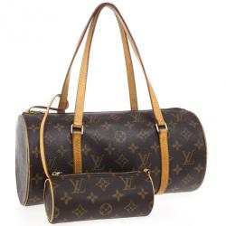 Pre Owned Louis Vuitton Monogram Canvas Papillon 30 Bag With Accessories Pouch