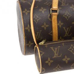 Pre Owned Louis Vuitton Monogram Canvas Papillon 30 Bag With Accessories Pouch