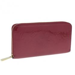 Louis Vuitton Red Vernis Zippy Continental Wallet
