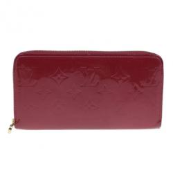 Louis Vuitton Red Vernis Zippy Continental Wallet