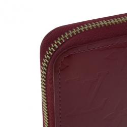 Louis Vuitton Red Vernis Zippy Continental Wallet