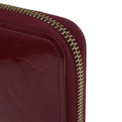 Louis Vuitton Red Vernis Zippy Continental Wallet