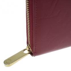 Louis Vuitton Red Vernis Zippy Continental Wallet