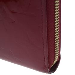 Louis Vuitton Red Vernis Zippy Continental Wallet