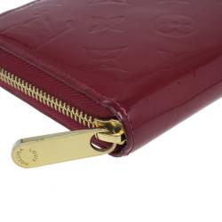 Louis Vuitton Red Vernis Zippy Continental Wallet