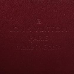 Louis Vuitton Red Vernis Zippy Continental Wallet
