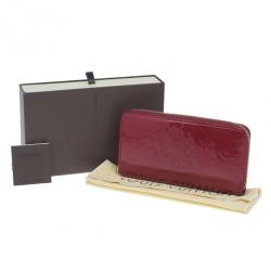 Louis Vuitton Red Vernis Zippy Continental Wallet