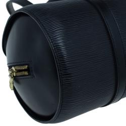 Pre Owned حقيبة يد وحقيبة صغيرة لوي فيتون سوفلو جلد إيبي سوداء