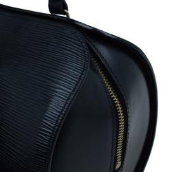 Pre Owned حقيبة يد وحقيبة صغيرة لوي فيتون سوفلو جلد إيبي سوداء