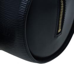 Pre Owned حقيبة يد وحقيبة صغيرة لوي فيتون سوفلو جلد إيبي سوداء