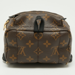 Pre Owned حقيبة ظهر لوي فيتون بالم سبرينغز كانفاس مونوغرامي صغيرة