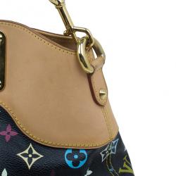 Pre Owned Louis Vuitton Black Multicolor Monogram Canvas Judy Bag MM