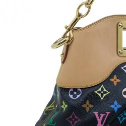 Pre Owned Louis Vuitton Black Multicolor Monogram Canvas Judy Bag MM