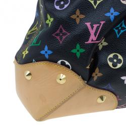Pre Owned Louis Vuitton Black Multicolor Monogram Canvas Judy Bag MM