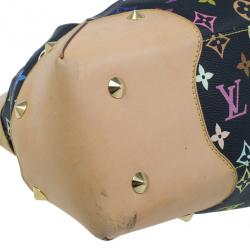 Pre Owned Louis Vuitton Black Multicolor Monogram Canvas Judy Bag MM