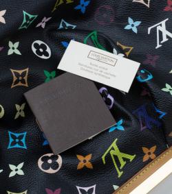 Pre Owned Louis Vuitton Black Multicolor Monogram Canvas Judy Bag MM