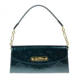 Sunset boulevard patent leather handbag Louis Vuitton Green in Patent  leather - 24155553