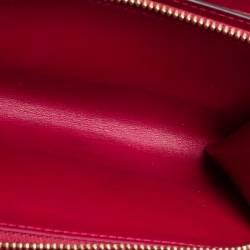 Pre Owned Louis Vuitton Fuschia Canvas Monogram Flore Compact Wallet