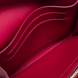 Pre Owned Louis Vuitton Fuschia Canvas Monogram Flore Compact Wallet