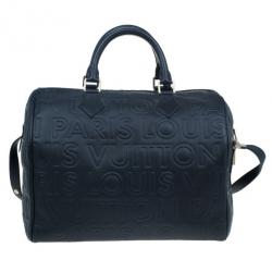 مملوكة مسبقًا Louis Vuitton Black Monogram Damier Speedy Cube Bag