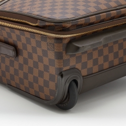 Pre Owned Louis Vuitton Damier Ebene Canvas Pegase Legere 55 Luggage