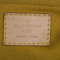 Pre Owned Louis Vuitton Blue Monogram Denim Mini Pleaty