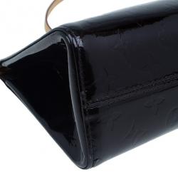 Pre Owned Louis Vuitton Amarante Monogram Vernis Roxbury Drive Bag