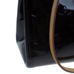 Pre Owned Louis Vuitton Amarante Monogram Vernis Roxbury Drive Bag