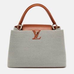 Louis Vuitton® Capucines MM Steeple Gray. Size  Louis vuitton capucines, Louis  vuitton, Handbag