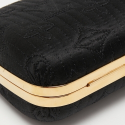 Pre Owned Louis Vuitton Monogram Satin Limited Edition Minaudiere Motard Clutch Bag