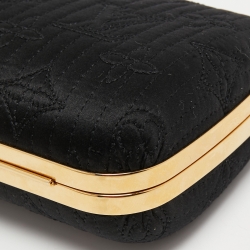 Pre Owned Louis Vuitton Monogram Satin Limited Edition Minaudiere Motard Clutch Bag