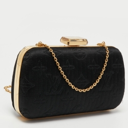 Pre Owned Louis Vuitton Monogram Satin Limited Edition Minaudiere Motard Clutch Bag