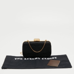 Pre Owned Louis Vuitton Monogram Satin Limited Edition Minaudiere Motard Clutch Bag