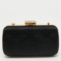 Pre Owned Louis Vuitton Monogram Satin Limited Edition Minaudiere Motard Clutch Bag