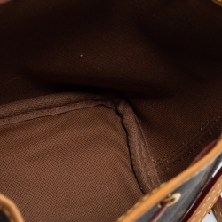 Pre Owned Louis Vuitton Monogram Canvas Nano Noe Drawstring Bucket Bag