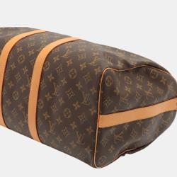 مملوكة مسبقًا Louis Vuitton Brown Monogram Canvas Keepall 45 Bag