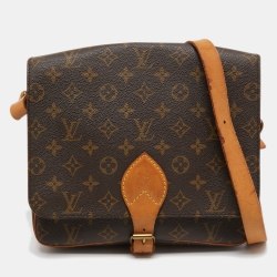 Louis Vuitton Monogram Cartouchiere GM - Brown Crossbody Bags
