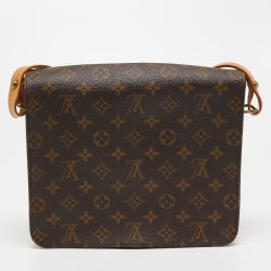 Pre Owned Louis Vuitton Monogram Canvas Cartouchiere GM Bag
