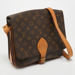 Pre Owned Louis Vuitton Monogram Canvas Cartouchiere GM Bag