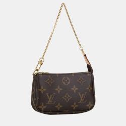مملوكة مسبقًا Louis Vuitton Brown Monogram Mini Pochette Accessoires