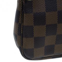 مملوكة مسبقًا Louis Vuitton Damier Ebene Canvas Pochette Mini