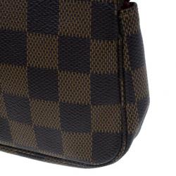 مملوكة مسبقًا Louis Vuitton Damier Ebene Canvas Pochette Mini