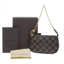 مملوكة مسبقًا Louis Vuitton Damier Ebene Canvas Pochette Mini