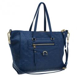 مملوكة مسبقًا Louis Vuitton Blue Monogram Leather Empreinte Lumineuse PM