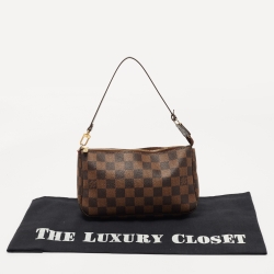 Pre Owned Louis Vuitton Damier Ebene Canvas Pochette Accessoires