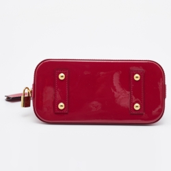Pre Owned Louis Vuitton Indian Rose Monogram Vernis Alma BB Bag