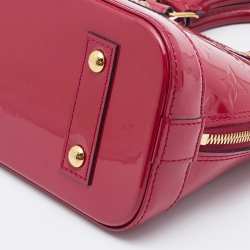 Pre Owned Louis Vuitton Indian Rose Monogram Vernis Alma BB Bag