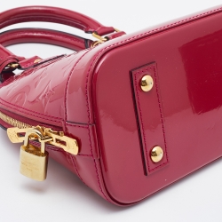 Pre Owned Louis Vuitton Indian Rose Monogram Vernis Alma BB Bag